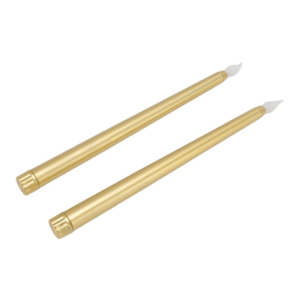 4 Pcs Warm Light Taper Candles Flameless LED Candle Sticks LED Taper Candles  Halloween Decor