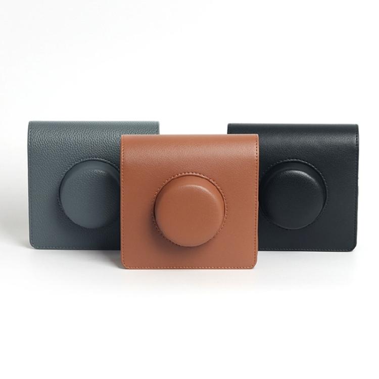 Мягкий кожаный чехол для камеры Wide Instants из ПУ кожи, силиконовые защитные накладки, сумка со съемными ремешками