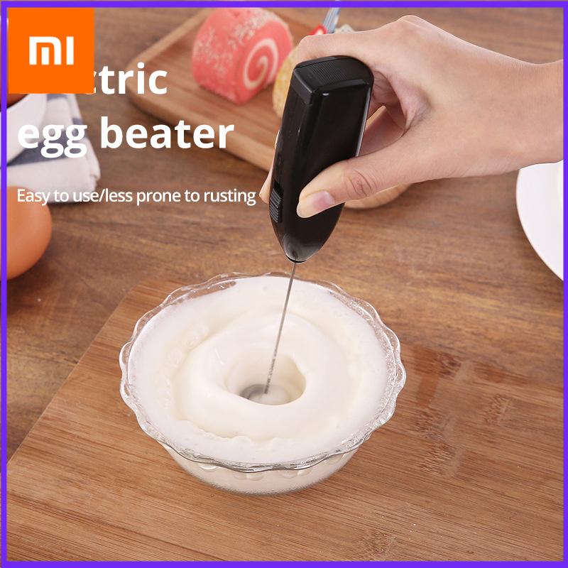 Xiaomi Электрический взбиватель для яиц, вспениватель молока для кофе, бытовой кухни, мини-блендер из нержавеющей стали для кофе, чая с молоком