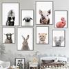 Nordic Animal Art Decoration Painting Elephant Rabbit Pig Oil Painting Poster Kindergarten Children's Room Wall Decoration