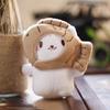 Adorable Plush Cat Toy With Cute Taiyaki Headgear Keychain Charm For Bags 12cm