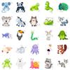 100 Children's Cute Little Animals Graffiti Stickers Easy To Tear with Small Handle Cartoon DIY Baby Stickers