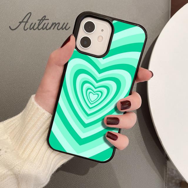 Чехол для телефона 70-х годов Groovy Heart Hearts для iPhone 11 12 13 14 Pro Max mini X XR XS SE 2020 6S 7 8 Plus Samsung Galaxy S21 S22