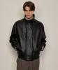 JILLSTUART NEWYORK MEN Lambskin High-Neck Blouson - Black (Jnju6C701Bk)