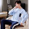 3XL пижамы с длинными рукавами мужские пижамные комплекты мужские пижамы клетчатые пижамы для сна костюмы домашняя одежда мода