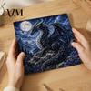 Fantasy Dragon Craft Set Fabric Poke Art Kit, Mythic DIY 3D Theme Home Decor Project, No-Sew Crafting Kit for Adults, Handmade