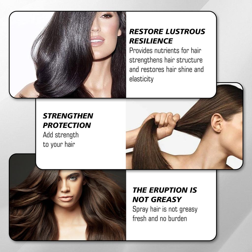EELHOE Спрей для блеска волос, 120 мл, несмываемый спрей-кондиционер для ухода за волосами, масляный туман, блестящий и гладкий спрей для восстановления сухих волос