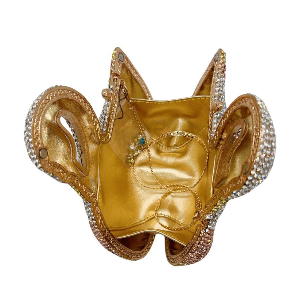 Элегантный 3D клатч «Лебедь» со стразами – Блестящая вечерняя сумка для европейских и американских банкетов