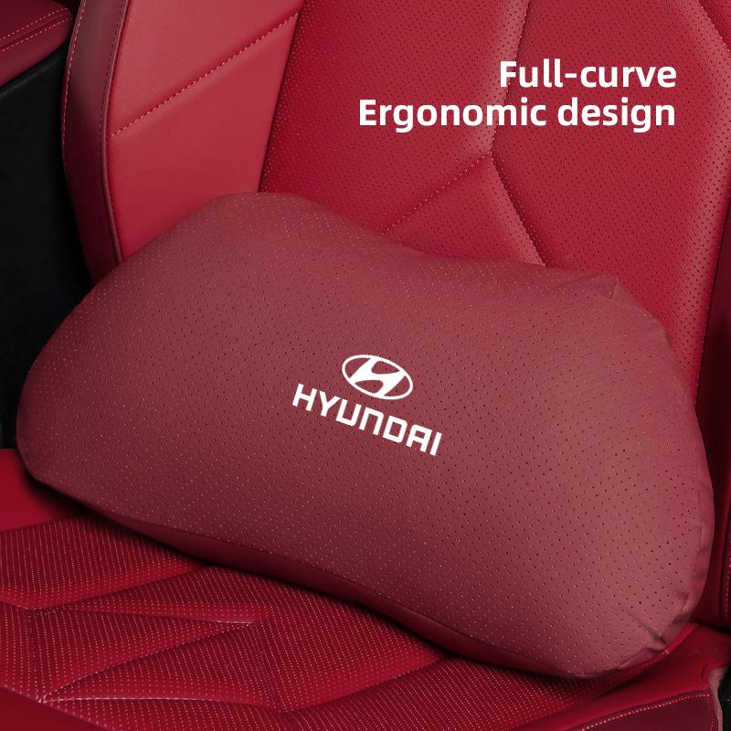Car Seat Headrest Memory Foam Comfort Neck Pillow For Hyundai Creta Matrix Bayon Venue Veloster Getz Ioniq IX35 I40 Sonata IX20 RR9