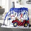 Custom Name Mice Car Adventure flannel Blanket for Super Soft Cute Comfort Blanket for Travel Bedding Couch Sofa Blanket