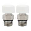 2Pcs Radiator Air Vent Valve Air Vent Nickel Plated
