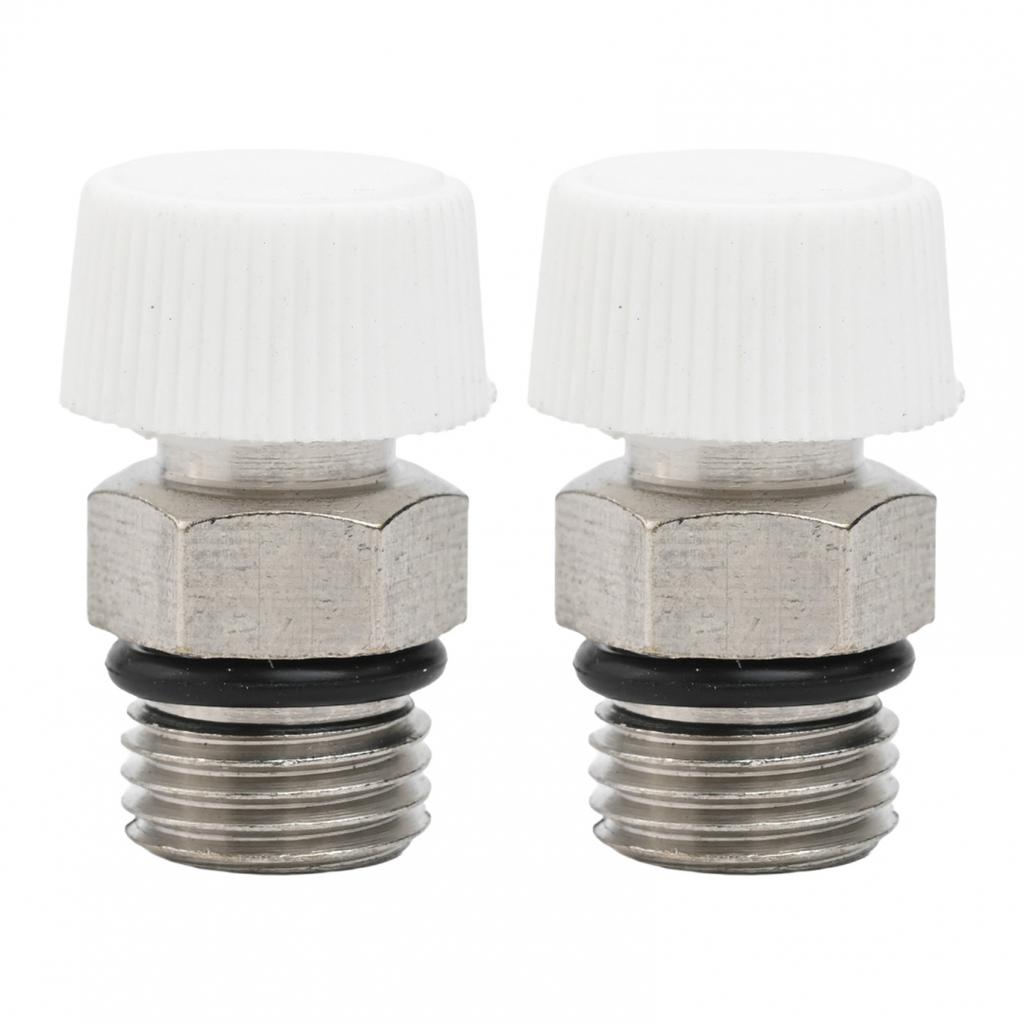 2Pcs Radiator Air Vent Valve Air Vent Nickel Plated
