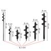 6 Sizes Garden Power Tools-Ground Drill Spiral Drill Bit Auger Seed Plant Flower Planting Hole Digger Tool