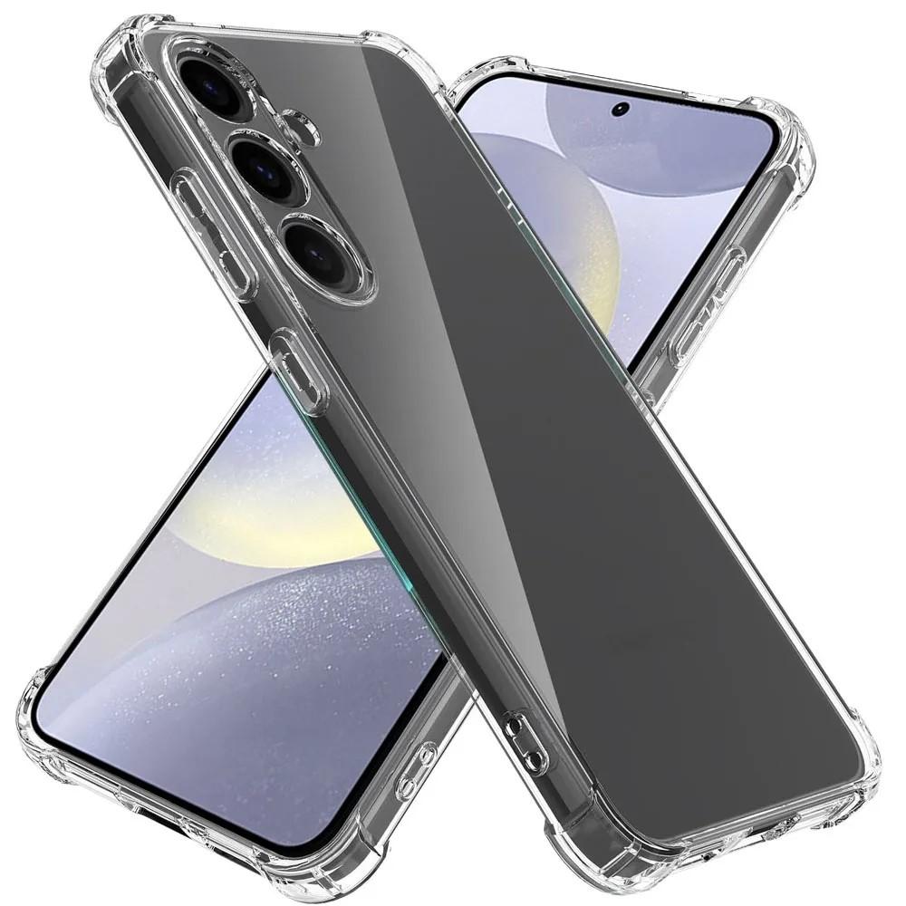 Ударопрочный прозрачный силиконовый чехол для Samsung Galaxy A17 A27 A37 A57 A07 A06 A16 A26 A36 A56 A05 A05S A15 A25 A35 A55 Чехол-обложка