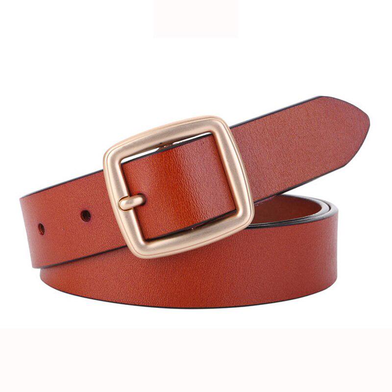 Zency женские ремни Элитный бренд 100% натуральная кожа Высокое качество модный пояс с пряжкой для джинсов черный, белый, коричневый