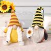 Bee Festival Gnome Doll Knitted Plush Sunflower Faceless Doll Bearded Old Man Doll