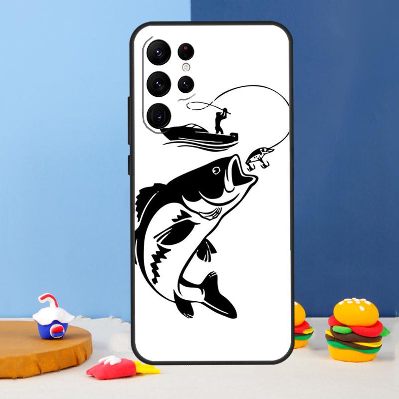 Чехол для телефона Рыбак Рыбалка Для Samsung Galaxy S24 S25 Ultra S9 S10 S20 S22 S21 S23 Plus S24 FE Чехол Coque