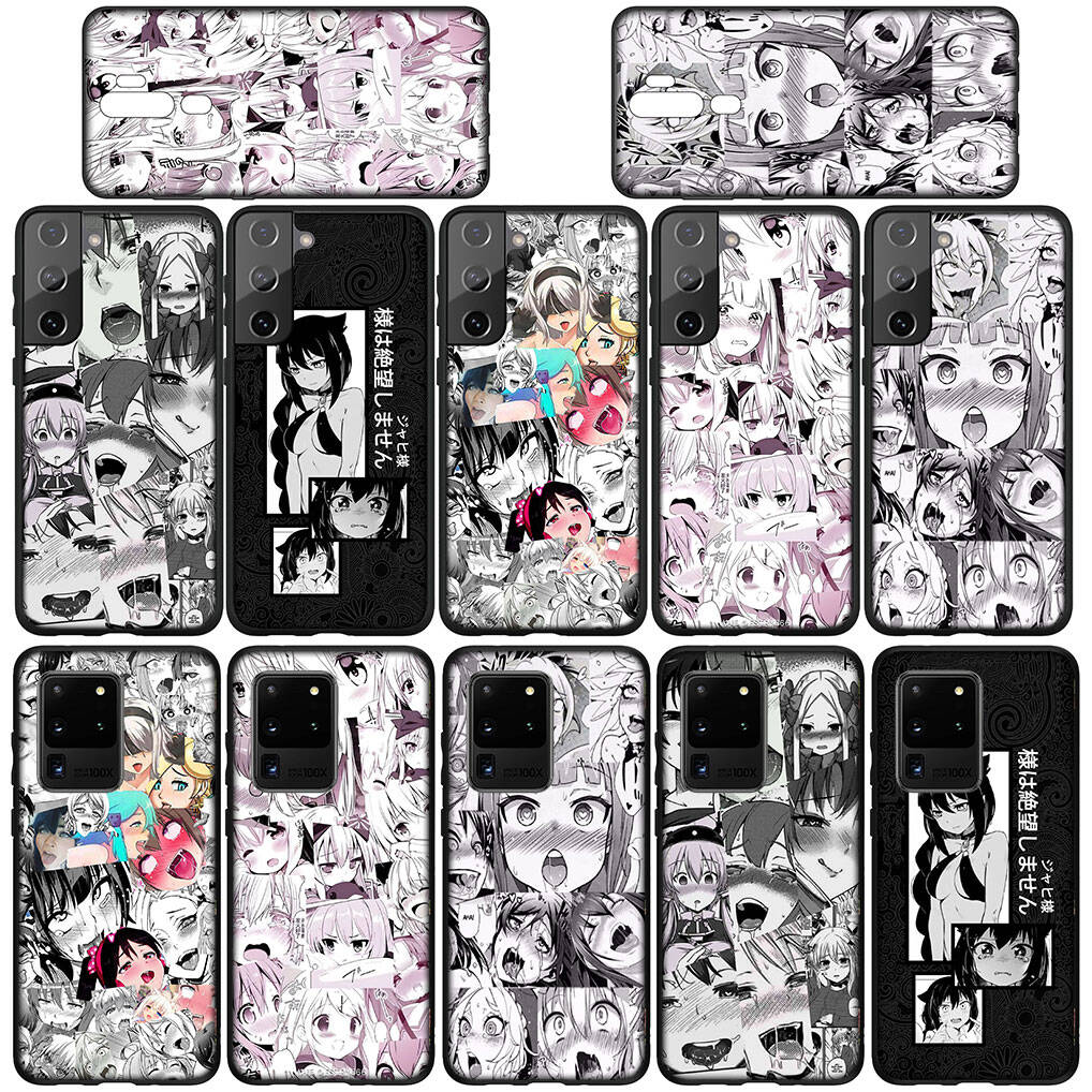 Для iPhone 17 16 15 Xiaomi Poco F7 F8 X7 C85 C75 M8 Redmi Note 14 13 12 11 Pro Max 14C 13C 15C A3 A4 Чехол Ахегао Аниме Девушка Ваифу Хентай Манга Обложка
