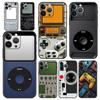 Чехол для телефона iPhone 17 16e 15 14 13 12 11 Pro Max SE 7 8 Plus Корпус iPhone 16 Мягкий ТПУ Чехол Ретро Камера Игры мобильный телефон