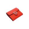 Gucci Short Folding Patent Leather Wallet with Double G Buckle Women's Orange #ClassicRecommendation#