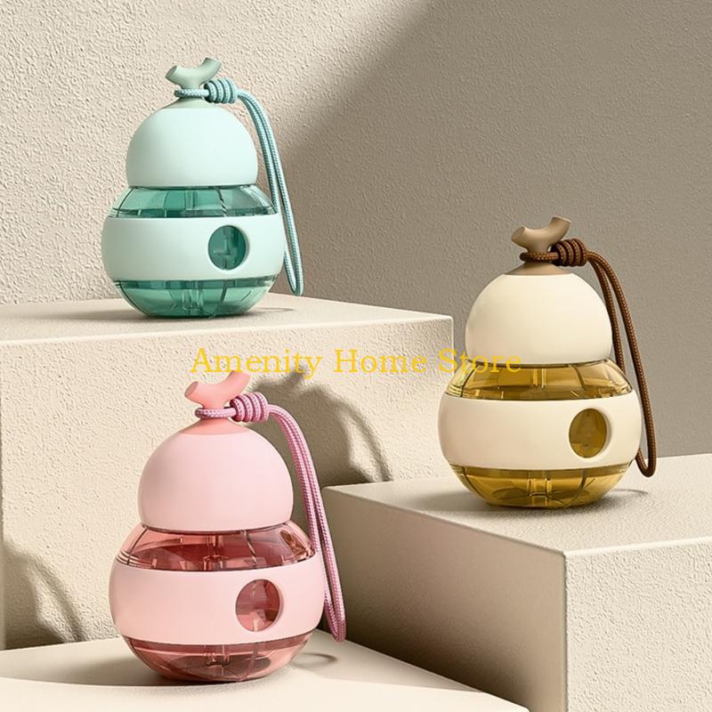 F26C Convenient Portable Mini Gourd Pills Organizers Multiple Divisions For Medicine Storage Airtight Seal For Protections