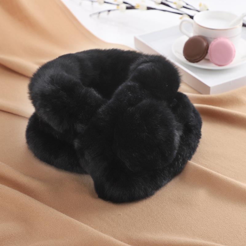 Women Cute Fashion Vintage Soft Cozy Stay Warm Thermal Furry  Winter Party Travel Skiing Scarf