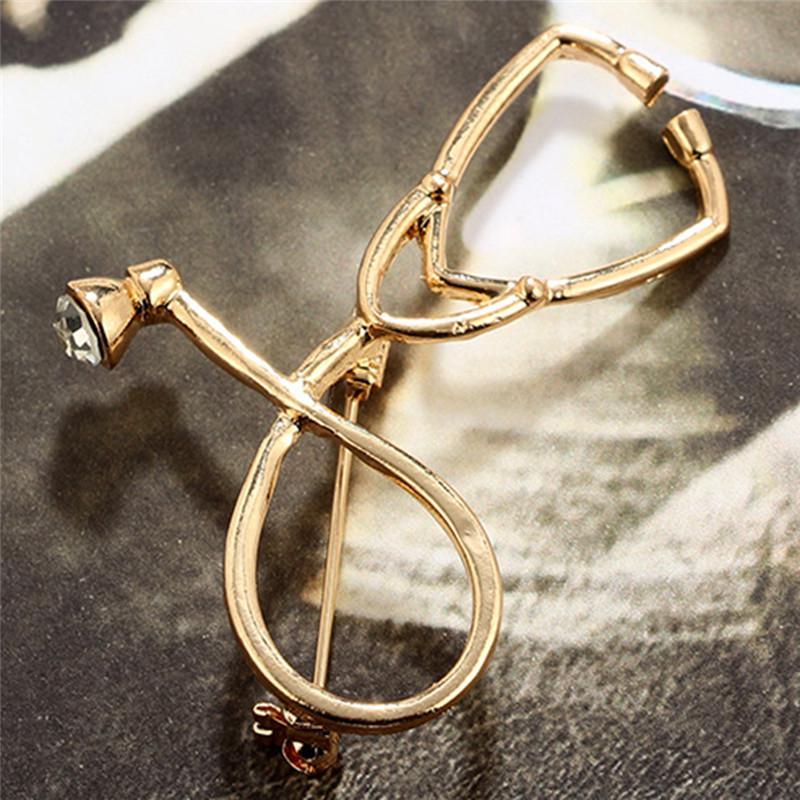 Доктор Медсестра Стетоскоп Брошь Булавка Врач Студент-медик Выпускной Подарок