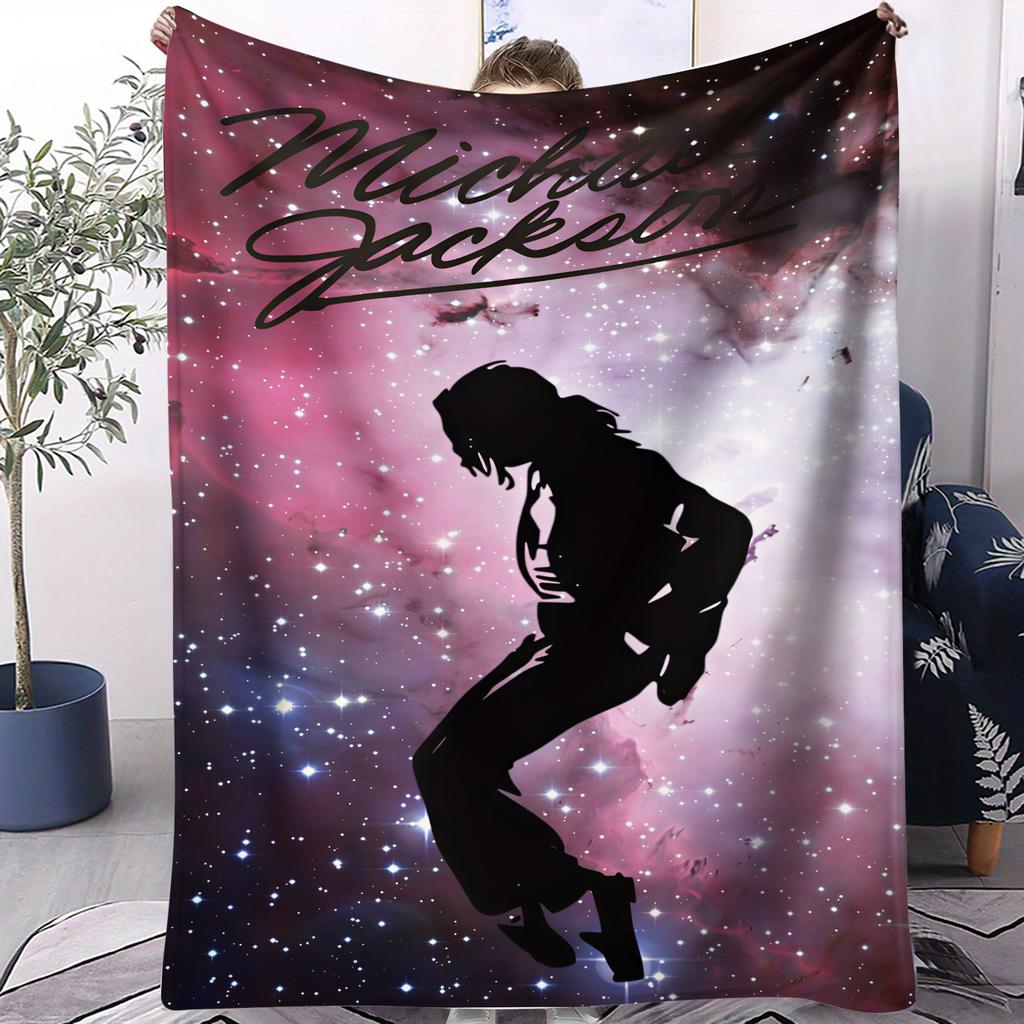 MJ Король Поп-музыки Майкл Джексон Супер Мягкое Высокое Одеяло Диван Офис Путешествие Дневной Сон Комфорт Отдых Лагерь Дорожное Одеяло Подарок на День Рождения