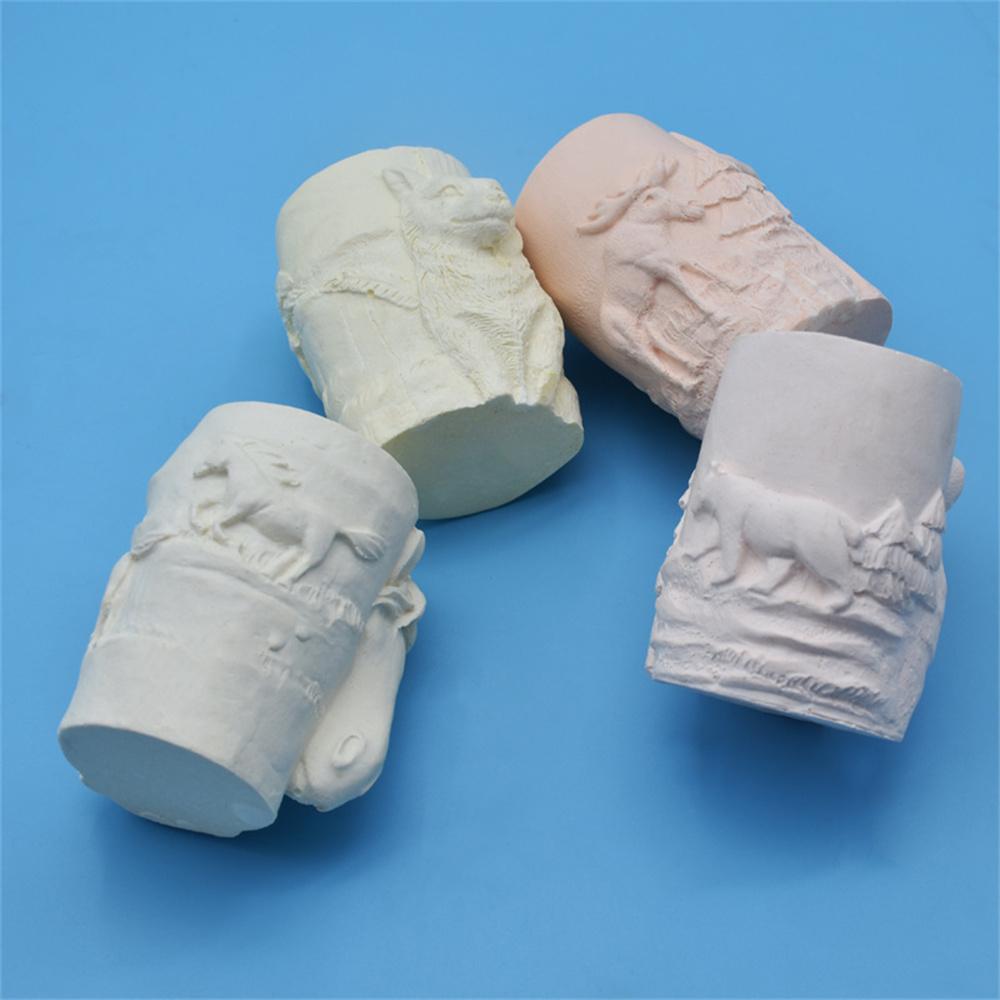 Силиконовая форма для свечей Animal Relief Волк Медведь Лошадь Лось Цилиндрическая форма Форма для свечей ручной работы Форма для поделок Домашний декор