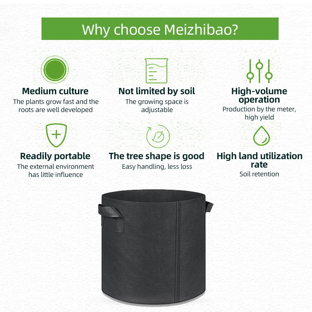 10 упаковок пакетов для выращивания растений 5 галлонов из нетканого материала, дышащие садовые пакеты для выращивания картофеля и грибов