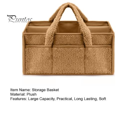 Корзина для хранения детских подгузников, органайзер с ручкой, большая вместимость, несколько отделений, контейнер для принадлежностей для новорожденных