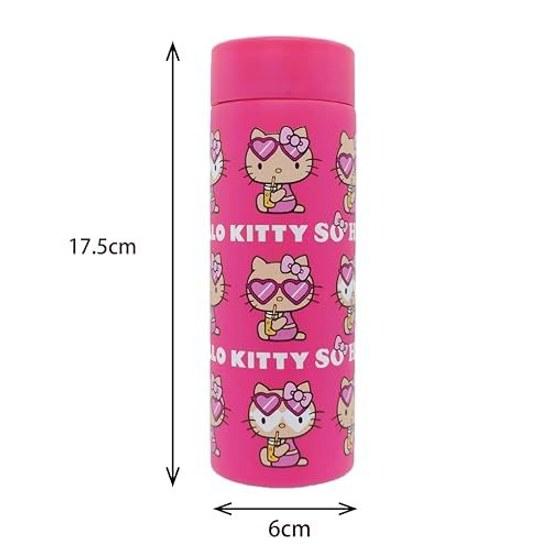 Бутылка для воды Sanrio 350 мл Hello Kitty Солнечный ожог Лето Нержавеющая сталь Термоизолированная Крутая Мини (розовый)