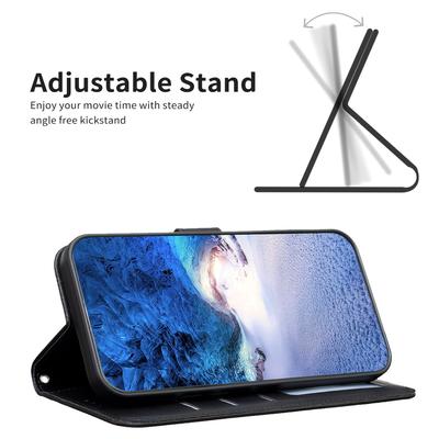 Чехол для iPhone 16 Pro Кожаный чехол для телефона с узором 'Клевер на удачу'