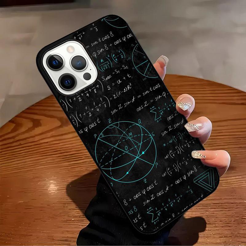 Science Math Physics Formulas Phone Case For iPhone 17 Air 16 15 14 13 12 11 Pro Max Max Plus Bumper Case Cover