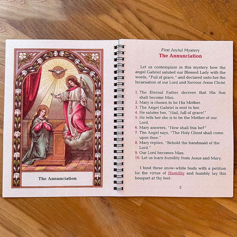 Pocket-Size Rosary Meditation Book Small Catholic Prayer Book Our Lady Of Fatima