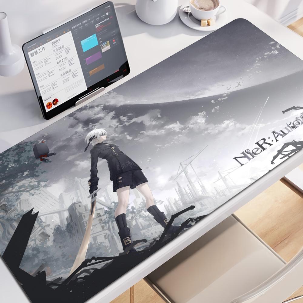Game Nier Automata Large Multisize Mouse Pad Pc Computer Game 2b Mousepad Keyboard Desk Mats Office Rubber Antislip Mouse Mat