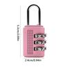 Mini Number Lock 3 Digit Zinc Zinc Alloy Padlock Portable Password Lock  Trolley Case