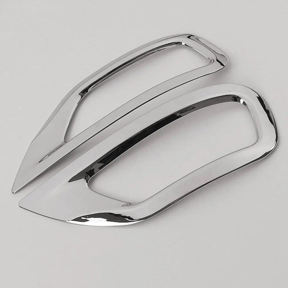 For Jeep Grand Cherokee WK2 Rear Fog Light Lamp Bumper Foglight Chrome Trim Cover Bezel Accessories 2011 - 2017 2018 Molding