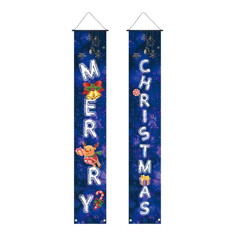 New Christmas Hanging Flag: Atmosphere Decoration, Ins Style Background Cloth, Custom Christmas Couplets for Porch (2026).