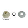 Надежный комплект приводных шестерен 15 зубьев Шкивы хлебопечки Пластиковый материал Долговечный мотор-редуктор Подходит для хлебопечки