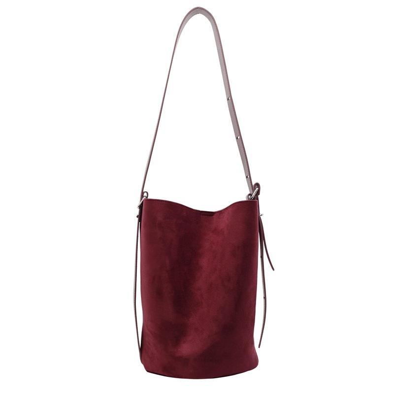 Wholesale Popular Autumn and Winter Maillard Texture Fashionable Niche Versatile Bucket Bag Women's Commuter Suede Messenger Bag