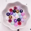 Resin 10mm Colorful 3D Lovely Mini Flower Flatback Figurines Scrapbook Wedding DIY Ornaments Applique Crafts