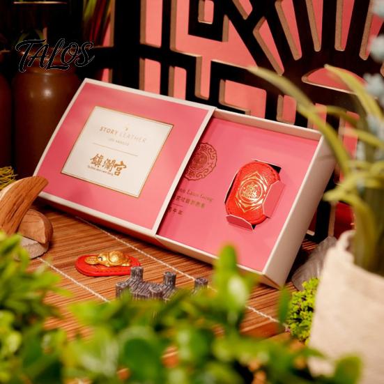 Chinese Culture Collectible Golden Turtle Feng Shui Ornament with Faux Leather Sleeve, Handmade Prosperity Wealth Talisman for Luck And Prosperity,