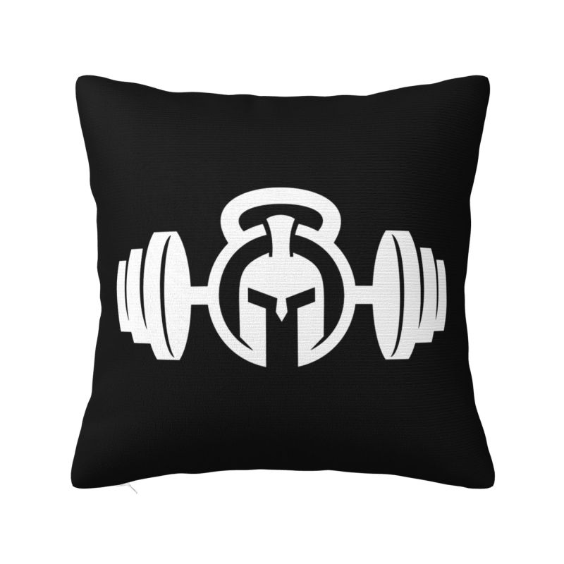 Bodybuilding Gym Throw Pillow Case cm Sofa Fitness Muscle Cushion Cover Soft Polyester Pillowcase Doublesided Printing