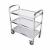 Hanlu Stainless Steel Three-Tier Serving Cart