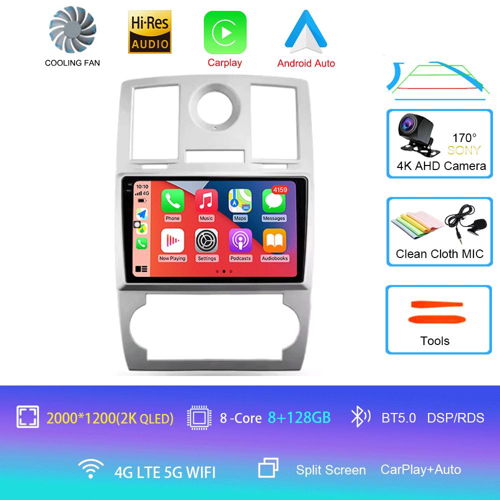 Автомобильное радио Android 14 для Chrysler 300C 1 2004 - 2011 Мультимедиа Видео Плеер Навигация стерео GPS Нет 2din 2din DVD