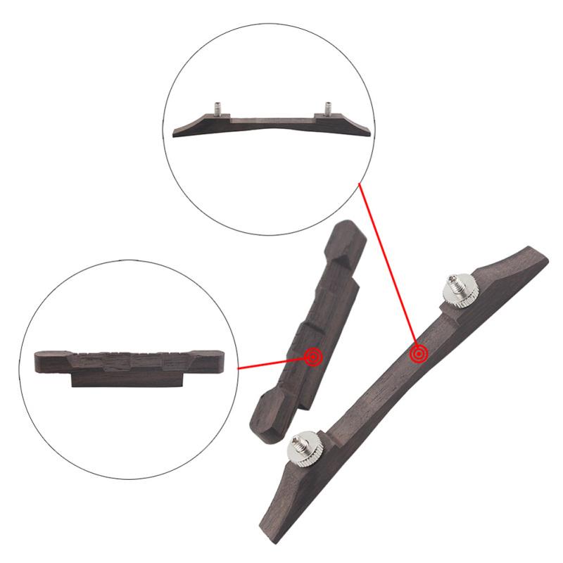 Универсальный регулируемый бридж для мандолины Палисандр Легкий Музыкальные инструменты