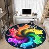 1pc Rainbow Cats Chair Carpet for Office, Soft Comfortable Mat For Office, Living Room, Bedroom, Machine Washable Carpet yy251112047