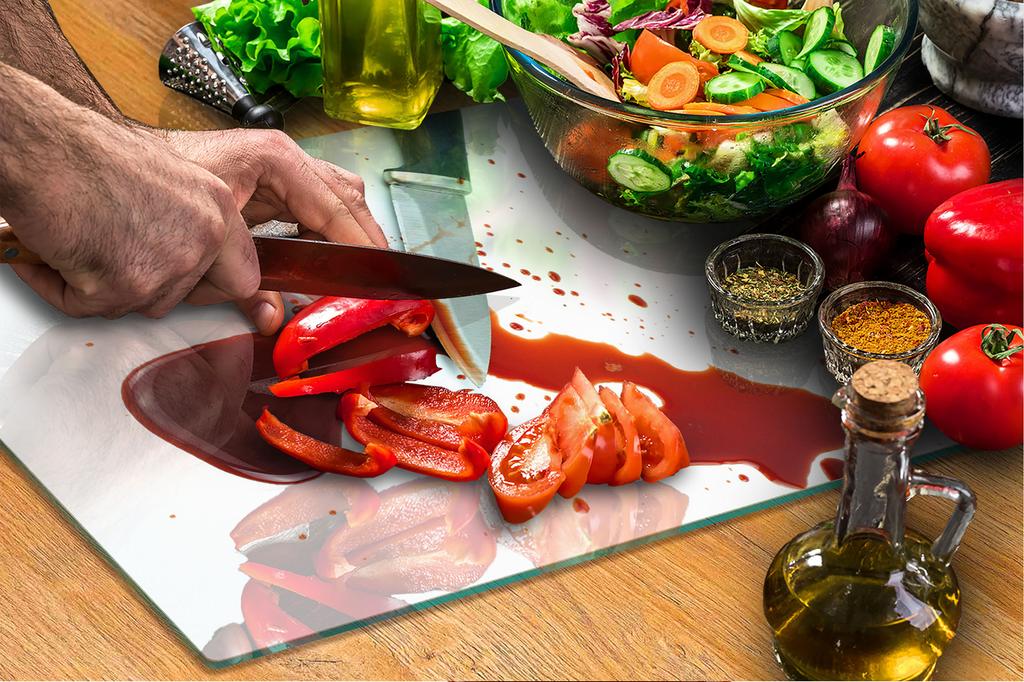 GLASS CUTTING BOARD 45x52 Knife