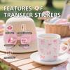 Coquettte Bows UV DTF Stickers - 4 Sheets Pink Bow Cherry Uvdtf Mug Wraps for 20 oz Glass Water Bottle, Cowboy Hat Boots Transfer Sticker Decals DIY C